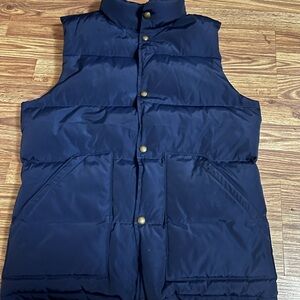 Lands' End Men's Dark Blue Puffer Vest